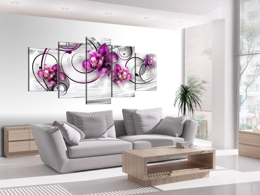 Schilderij - Orchids and Pearls