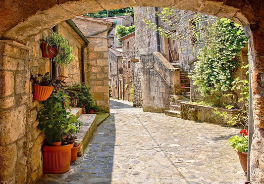 Fotobehang - Provincial alley in Tuscany