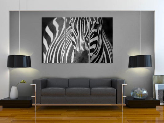 Schilderij - Mrs Zebra
