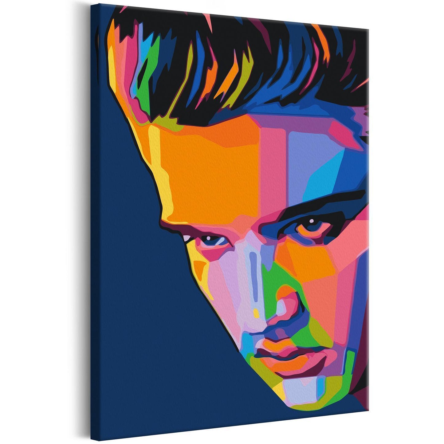 DIY-Leinwandgemälde – Bunter Elvis 