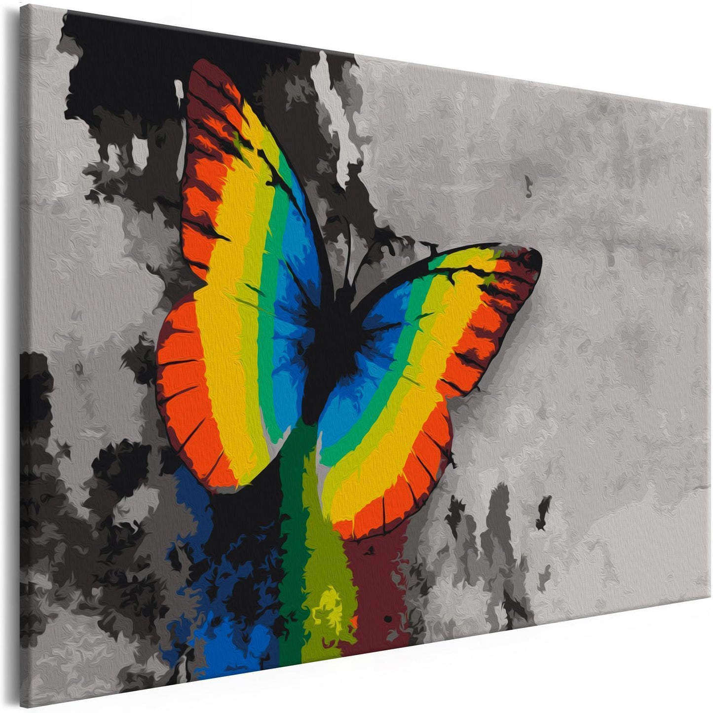 DIY-Leinwandgemälde – Bunter Schmetterling 