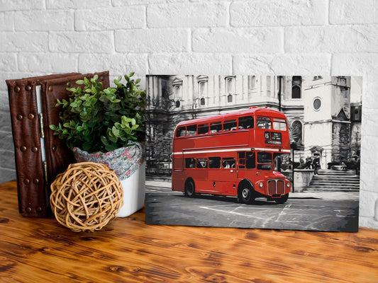 Doe-het-zelf op canvas schilderen - London Bus