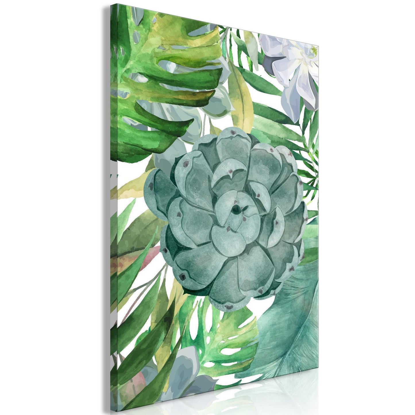 Schilderij - Tropical Flora (1 Part) Vertical