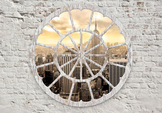 Fotobehang - New York: A View through the Window