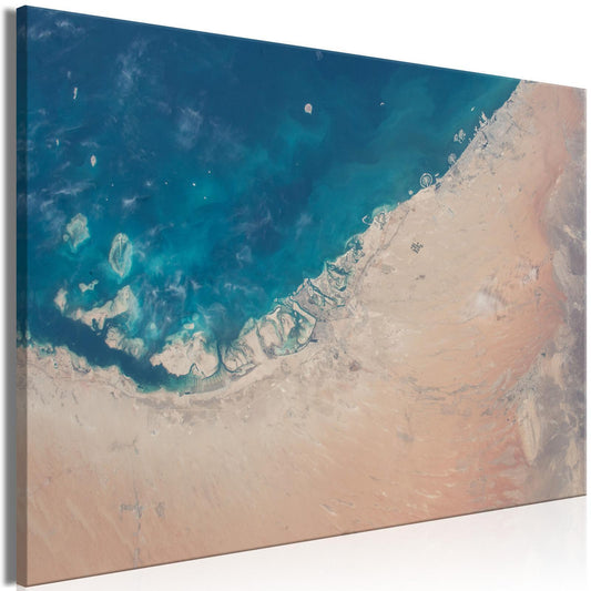 Painting - Dubai from the Satellite (1 Part) Wide