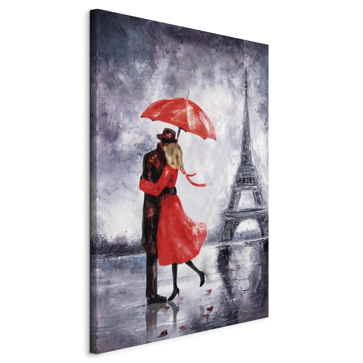 Schilderij - Love in Paris