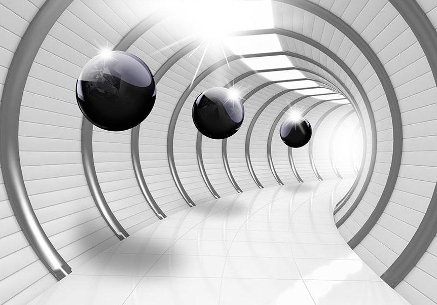 Fototapete - Futuristischer Tunnel