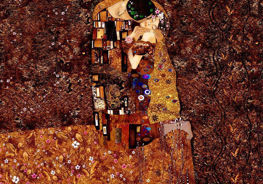 Photo Wallpaper - Klimt inspiration - Image of Love
