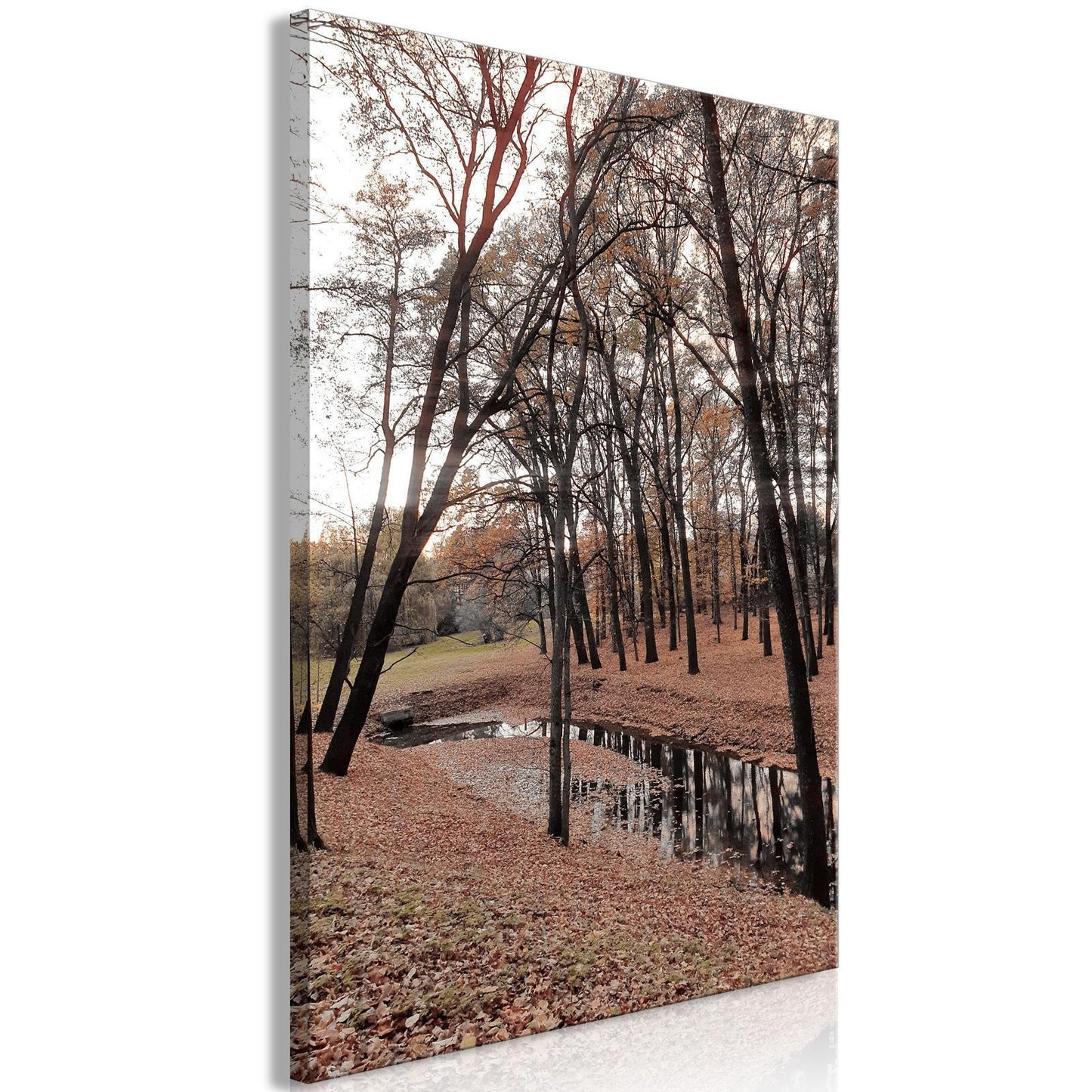 Schilderij - Autumn Walk (1 Part) Vertical