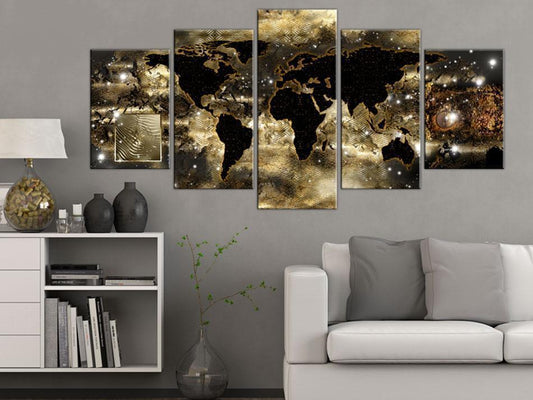 Painting - Continents of bronze