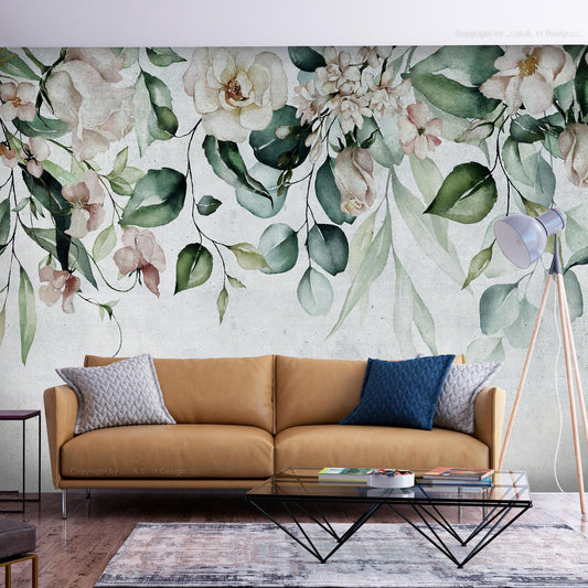Self-adhesive photo wallpaper - Mint Garden