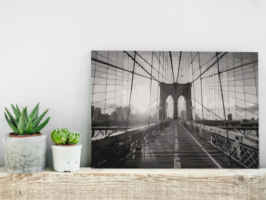 Doe-het-zelf op canvas schilderen - New York Bridge