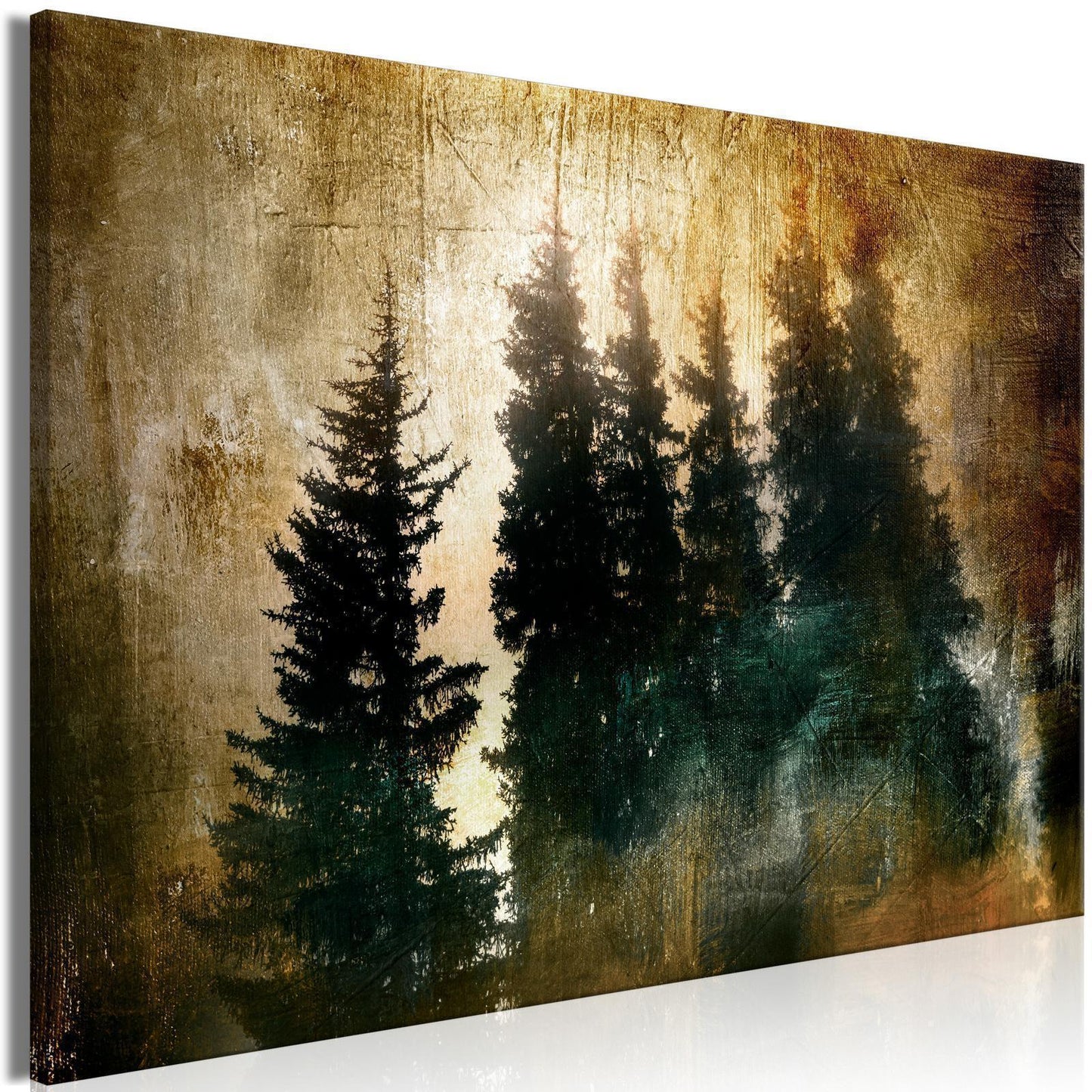 Painting - Stately Spruces (1 Part) Wide