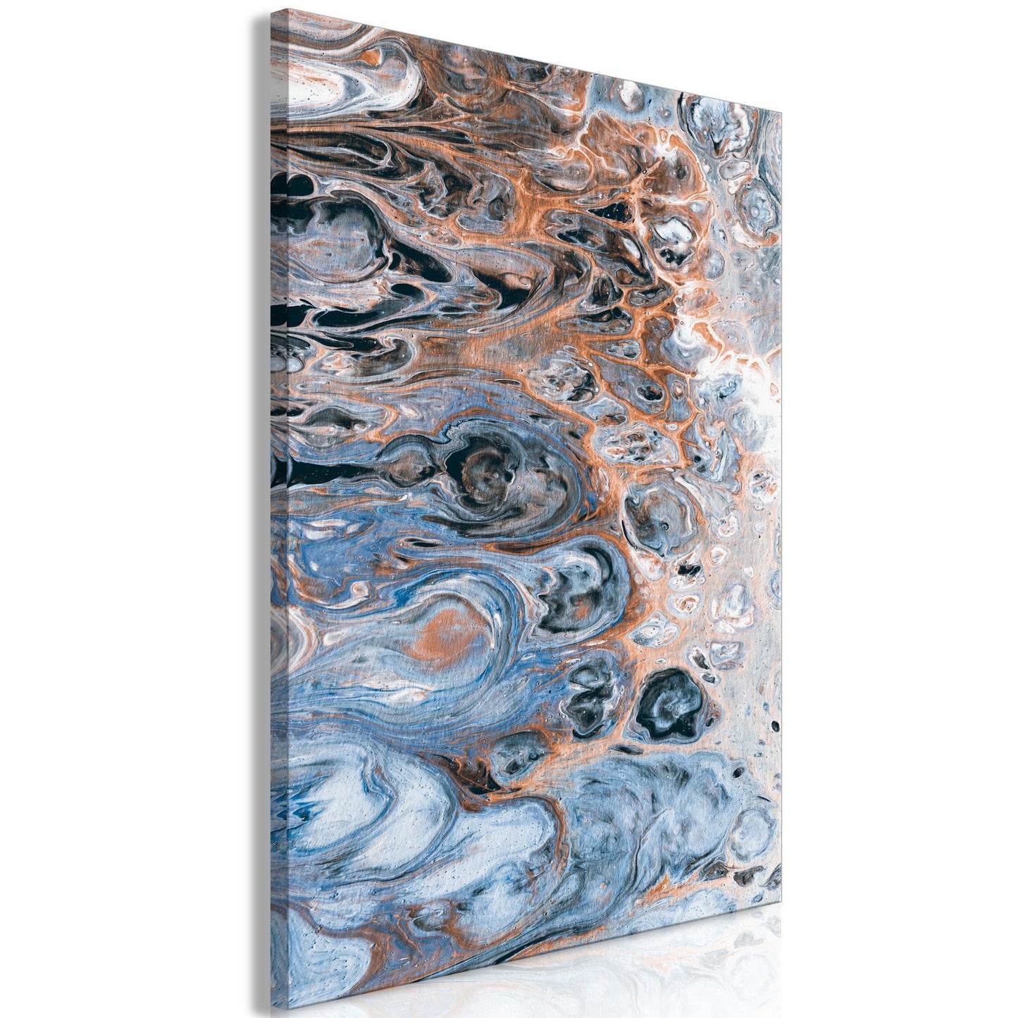 Gemälde - Sienna Blue Marble (1 Teil) Vertikal