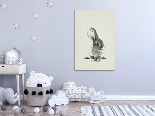 Gemälde - Fluffy Bunny (1 Teil) Vertikal