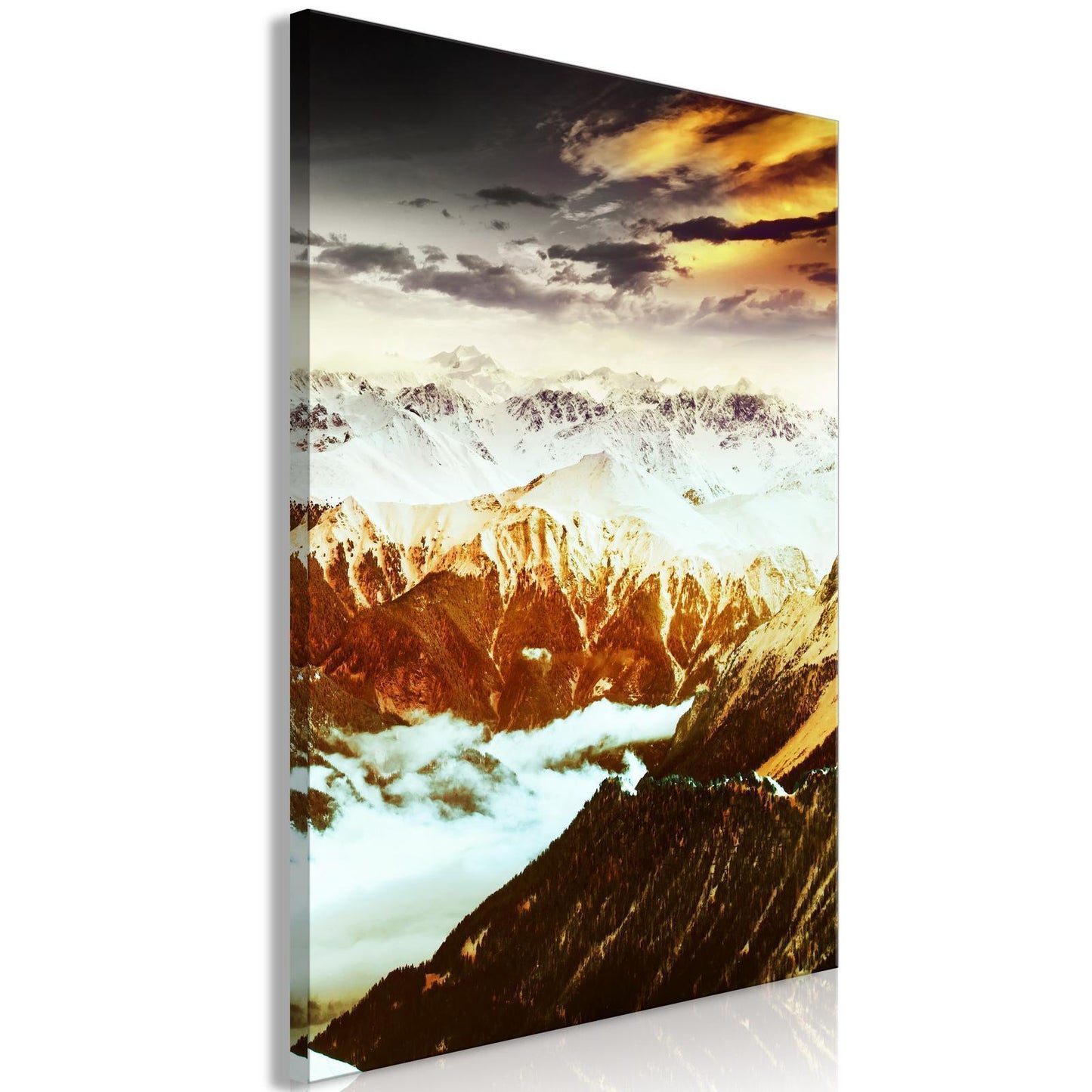 Schilderij - Copper Mountains (1 Part) Vertical