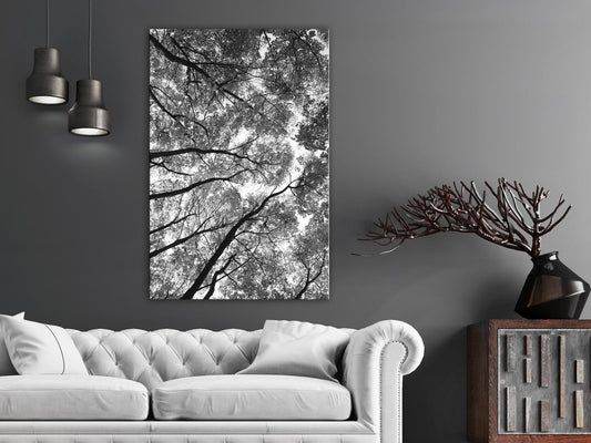 Gemälde - Hohe Bäume (1 Teil) Vertikal