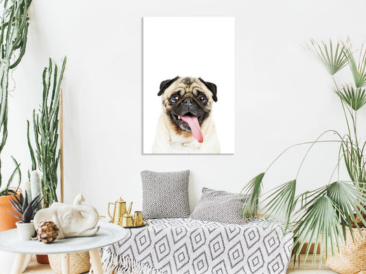 Painting - Pug (1 Part) Vertical