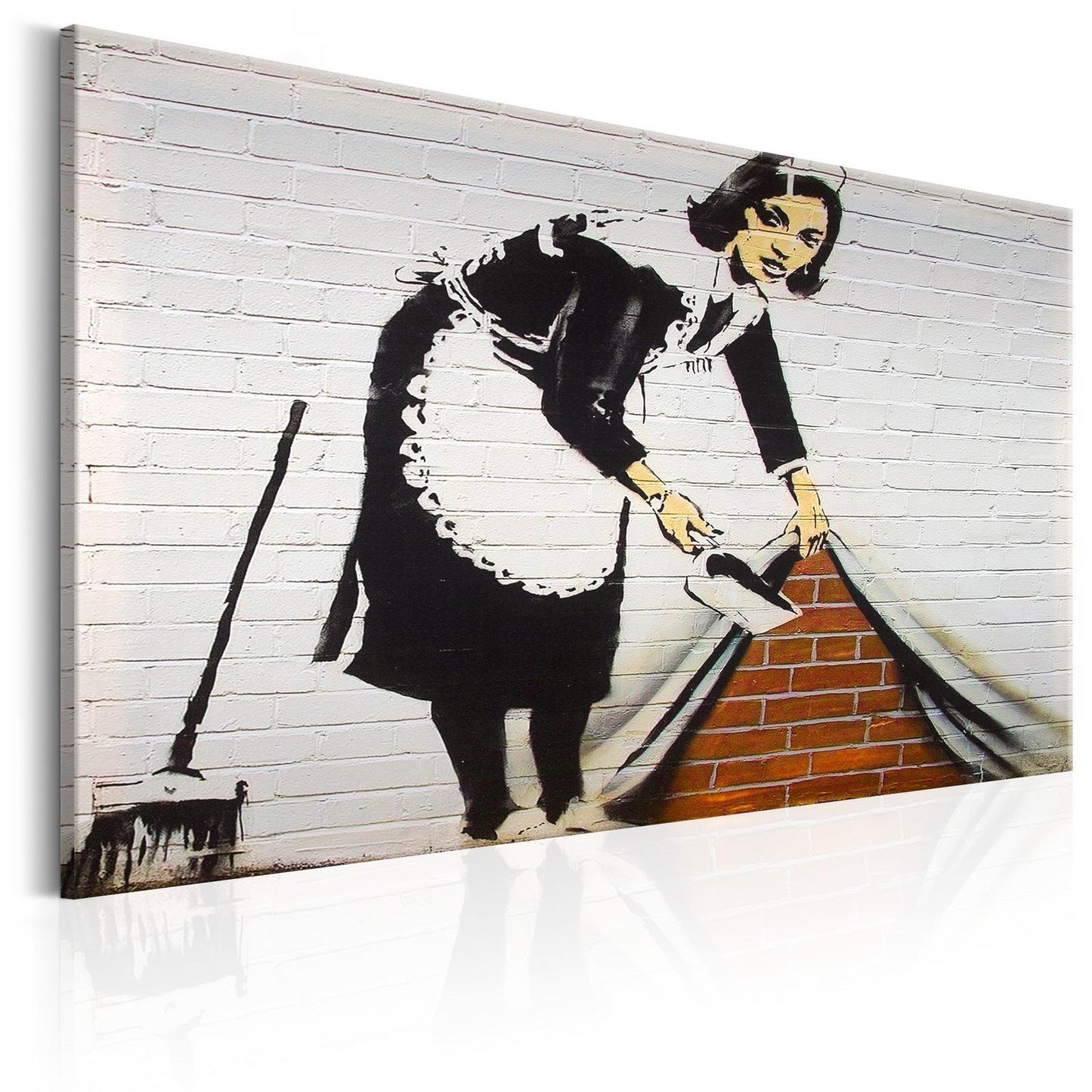 Schilderij - Maid in London by Banksy