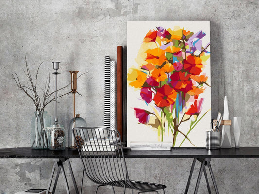 Doe-het-zelf op canvas schilderen - Summer Flowers