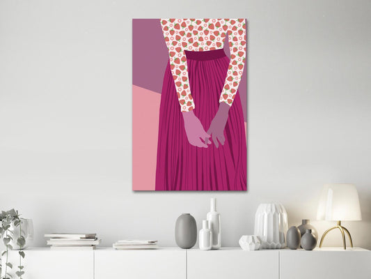 Painting - Strawberry Lady (1 Part) Vertical