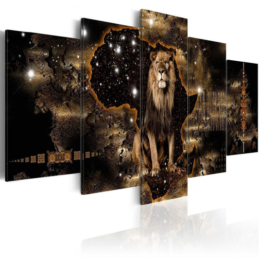 Image on acrylic glass - Golden Lion [Glass]