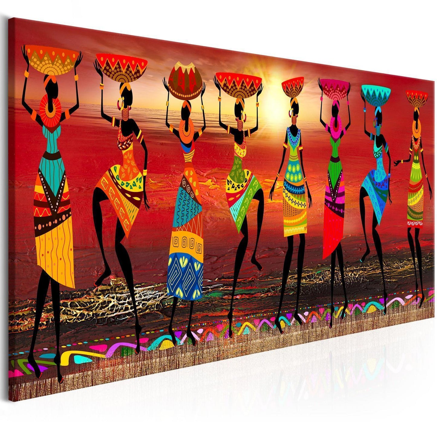 Malerei - Tanzende afrikanische Frauen