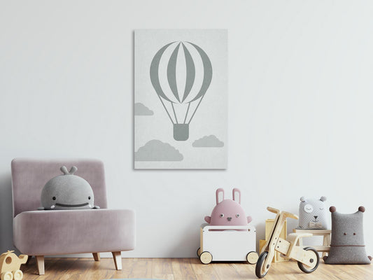 Schilderij - Balloon Travel (1 Part) Vertical
