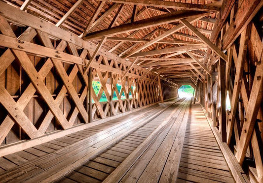 Fotobehang - Wooden Bridge