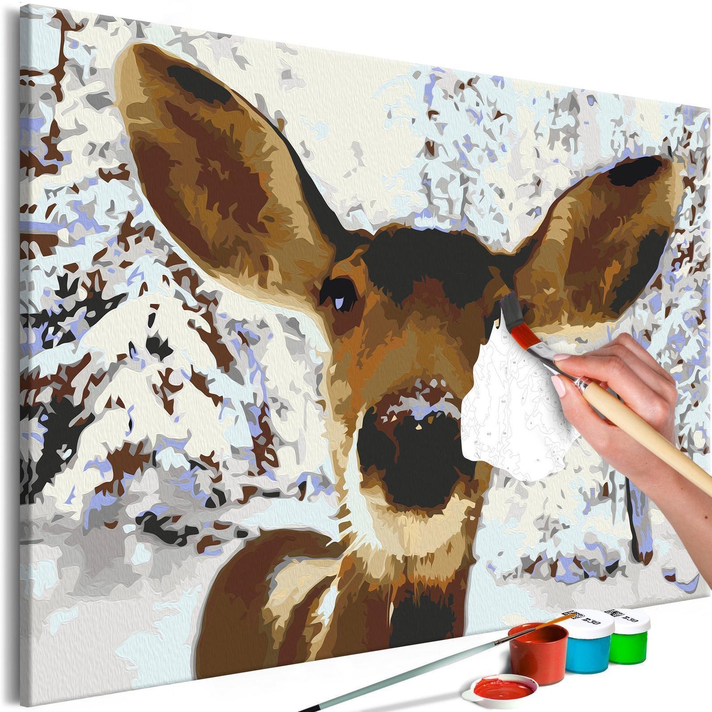 Doe-het-zelf op canvas schilderen - Friendly Deer