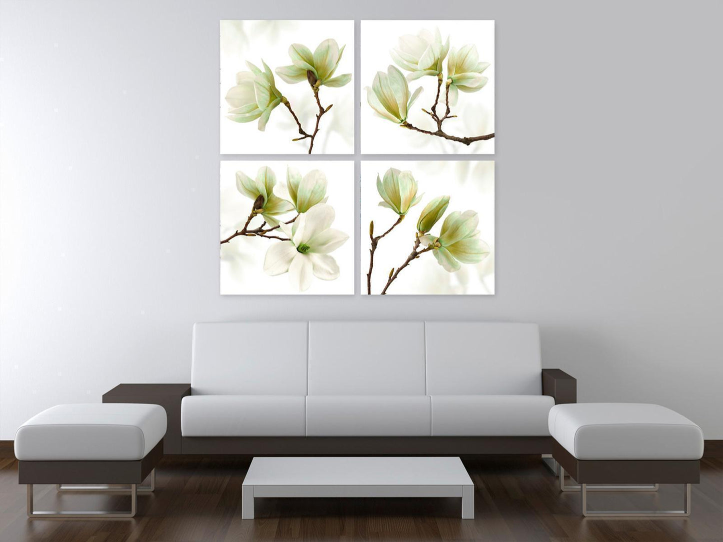 Schilderij - Admiration of Magnolia