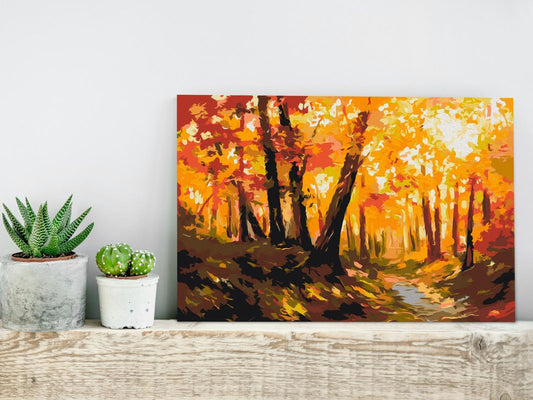 DIY Canvas Painting - Forest Track 