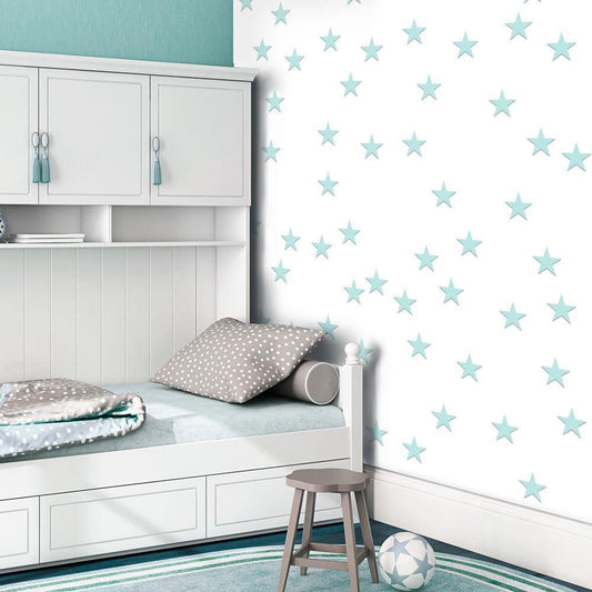 Photo Wallpaper - Stars - Aquamarine