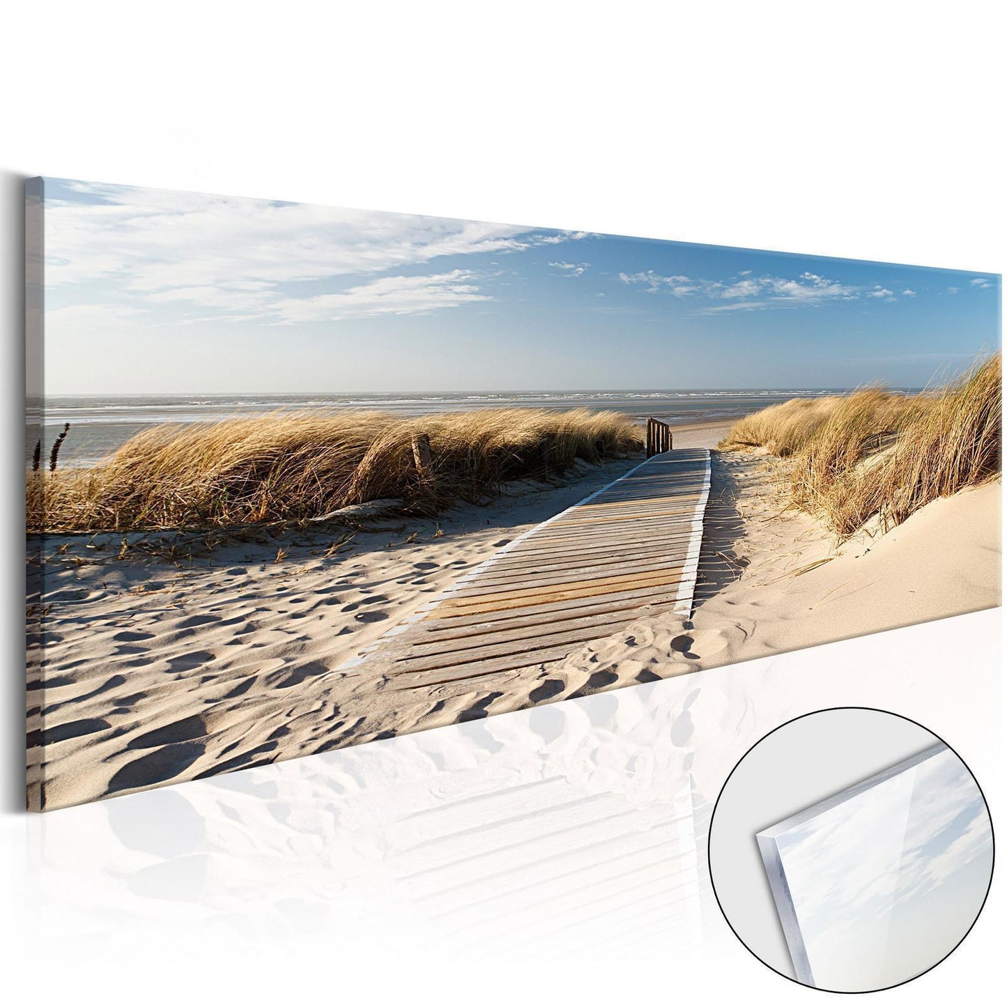 Bild auf Acrylglas - Wild Beach [Glas]
