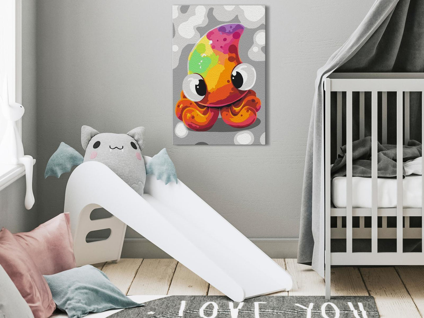 Doe-het-zelf op canvas schilderen - Funny Octopus