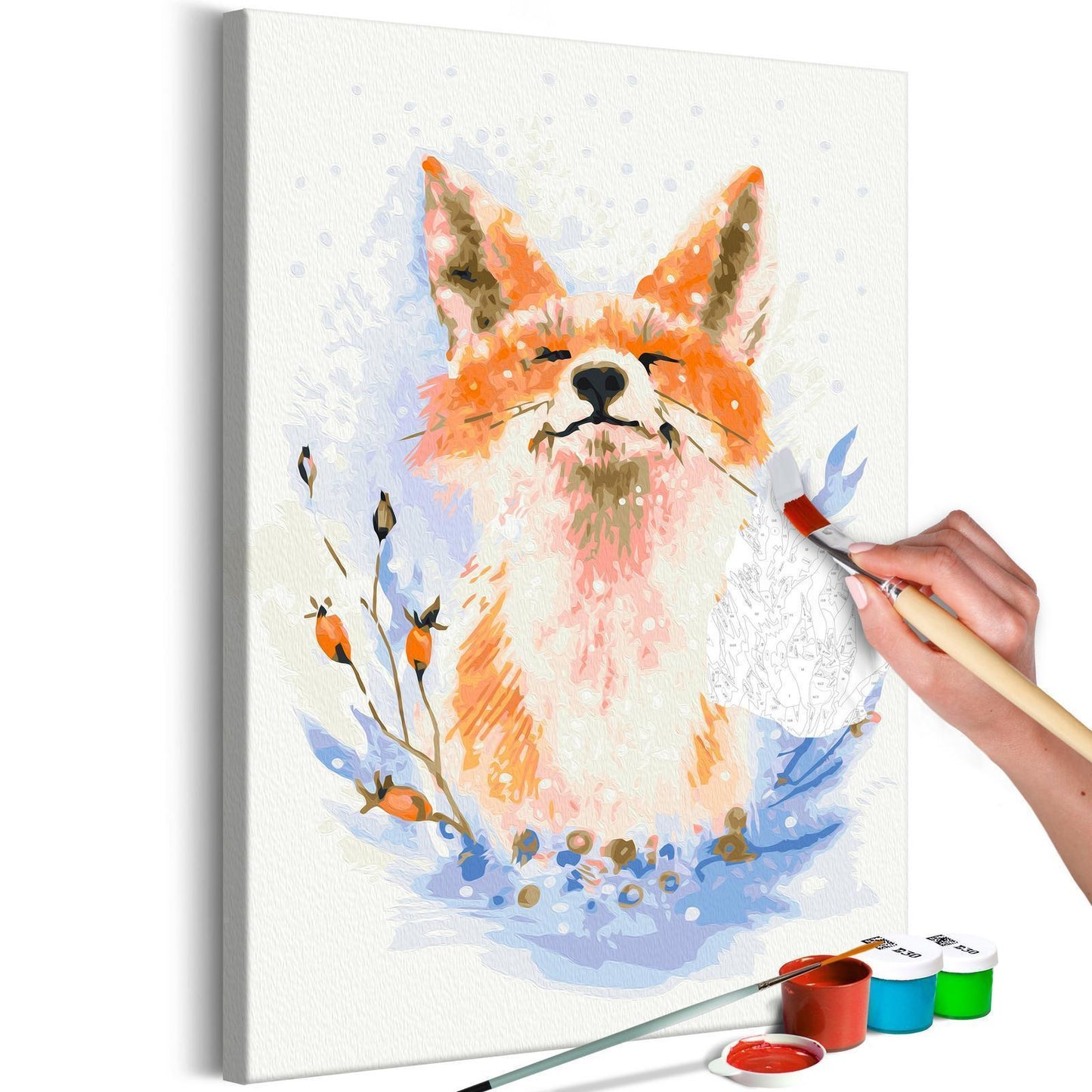 Doe-het-zelf op canvas schilderen - Dreamy Fox