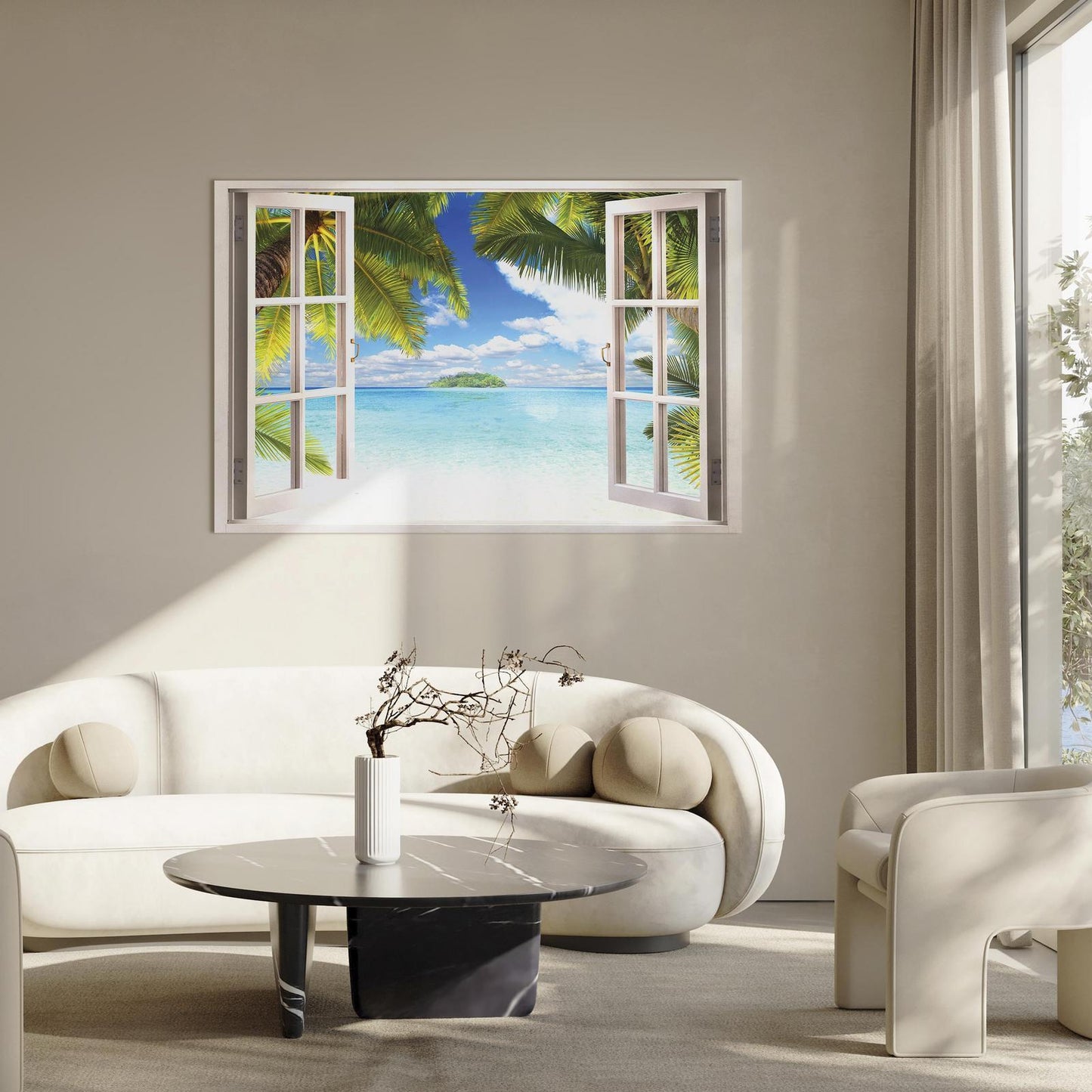 Painting - Window: Sea View