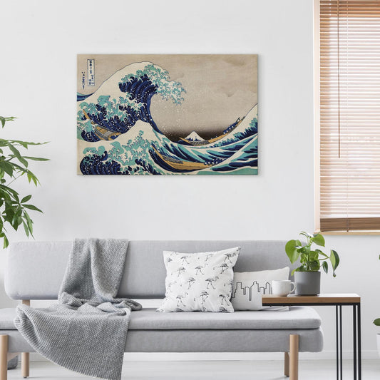 Schilderij - The Great Wave off Kanagawa