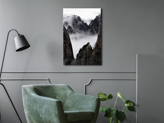 Gemälde - Nebel über Huang Shan (1 Teil) Vertikal