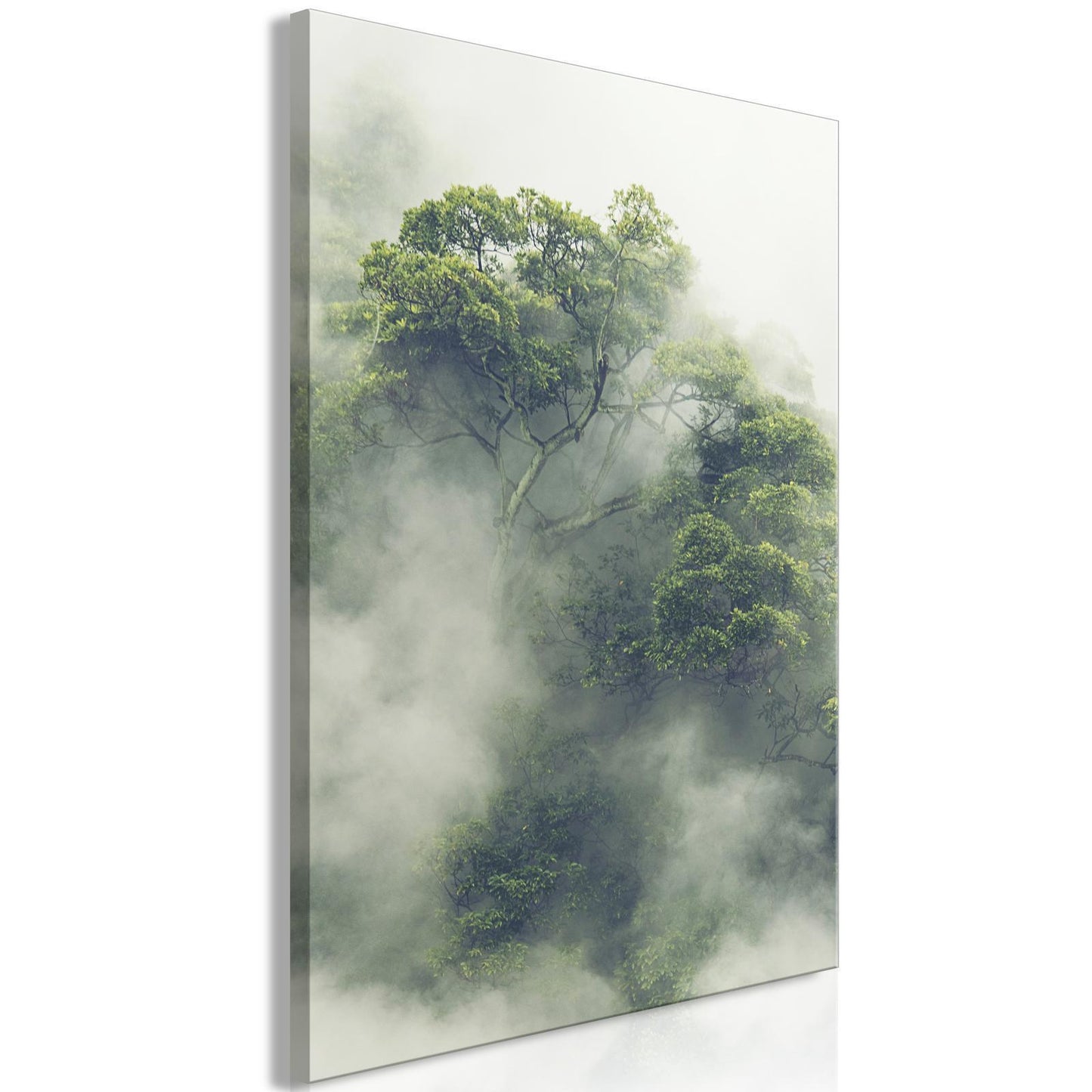 Schilderij - Foggy Amazon (1 Part) Vertical