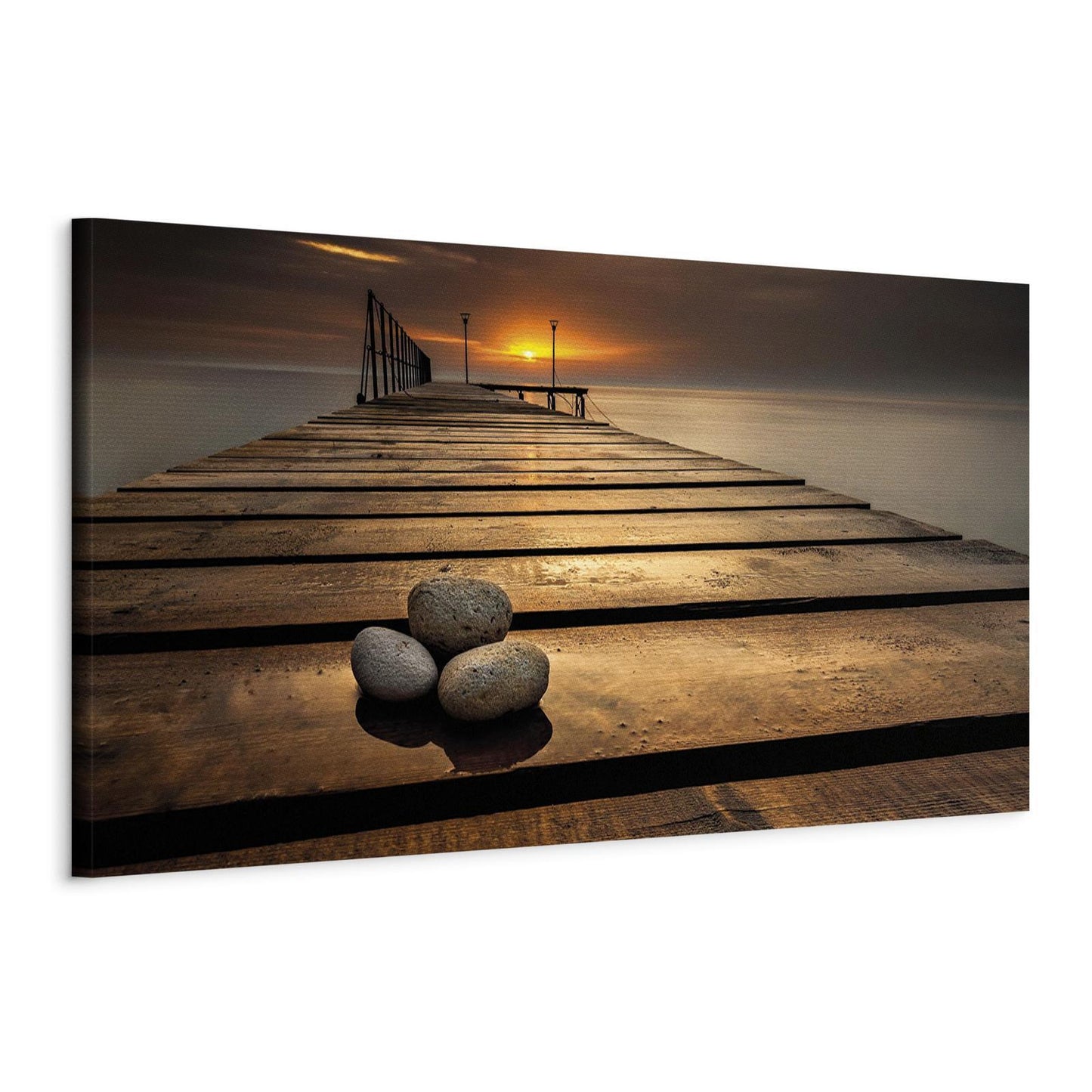 Painting - Stones on the Pier
