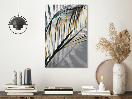 Doe-het-zelf op canvas schilderen - Golden Palm Tree
