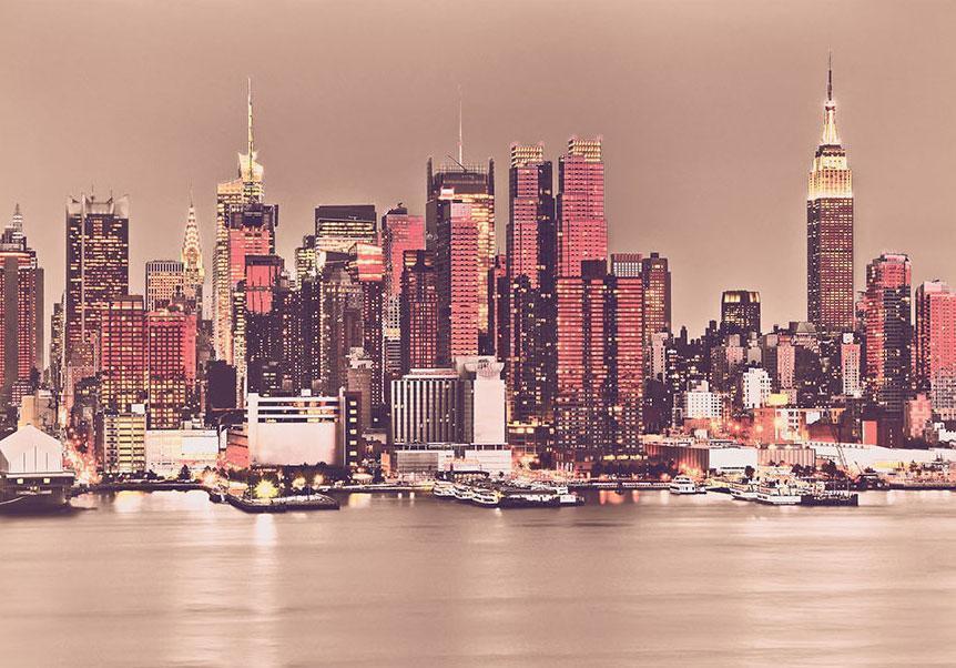 Fototapete - NY - Skyline von Midtown Manhattan