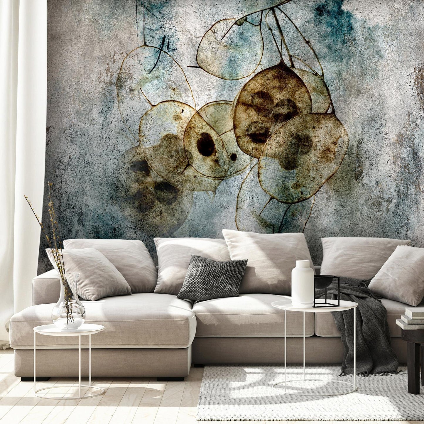 Self-adhesive photo wallpaper - Nature and Lunaria