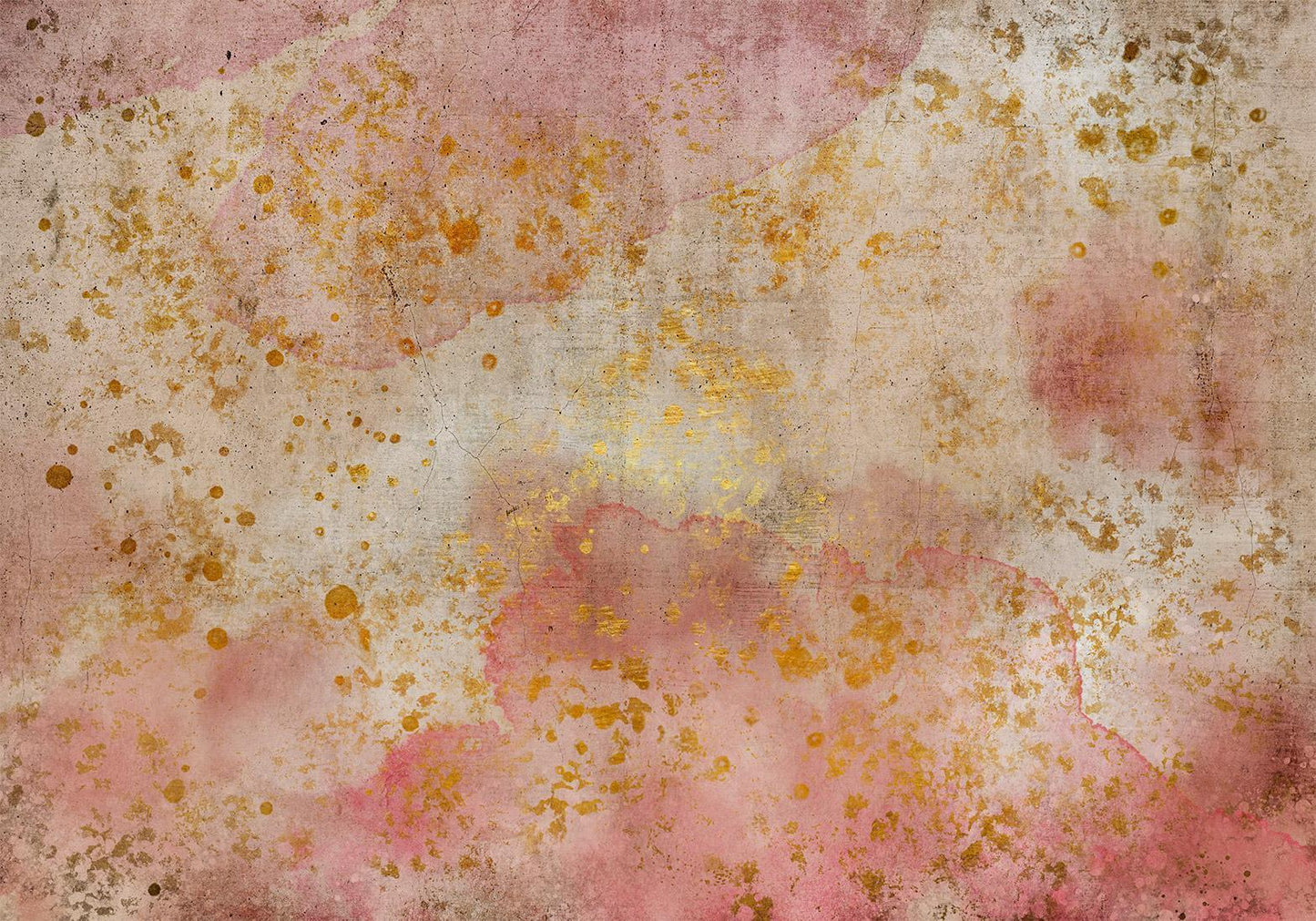 Self-adhesive photo wallpaper - Golden Bubbles