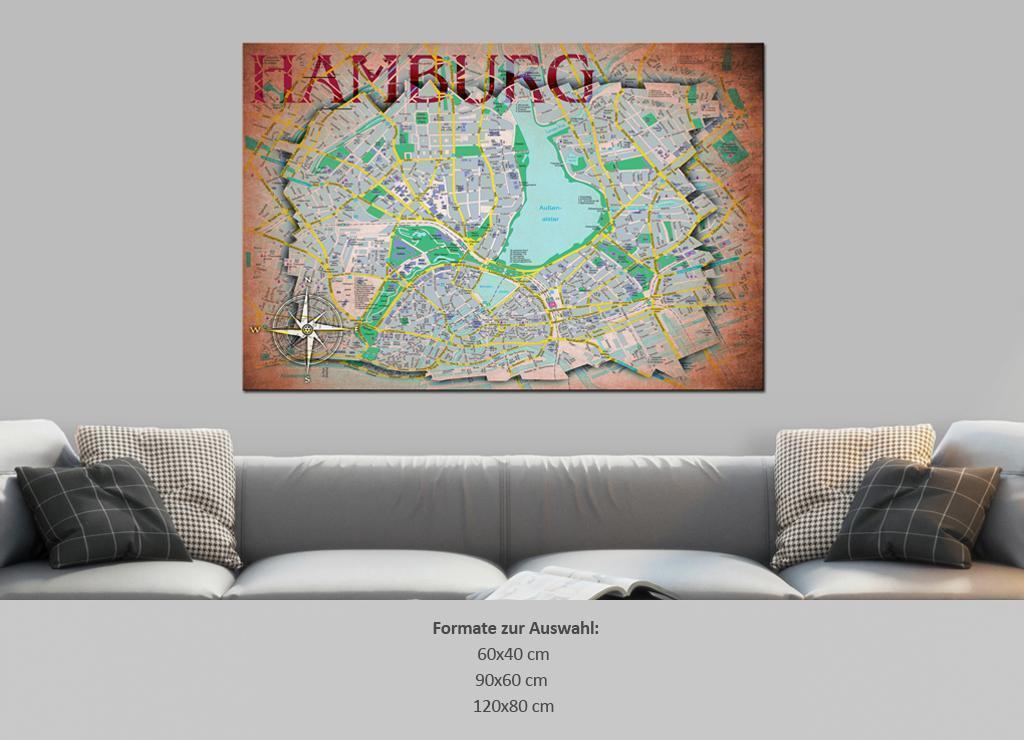 Image on cork - Hamburg [Cork Map] 
