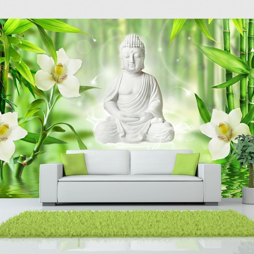 Fototapete - Buddha und Natur