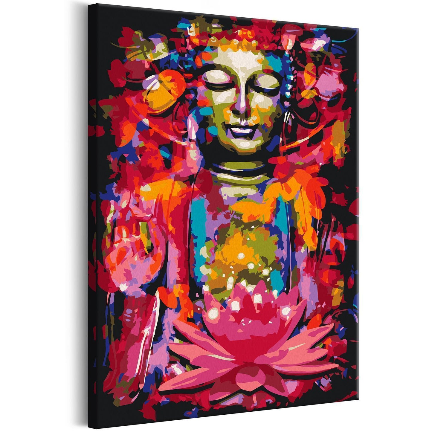 Doe-het-zelf op canvas schilderen - Feng Shui Buddha