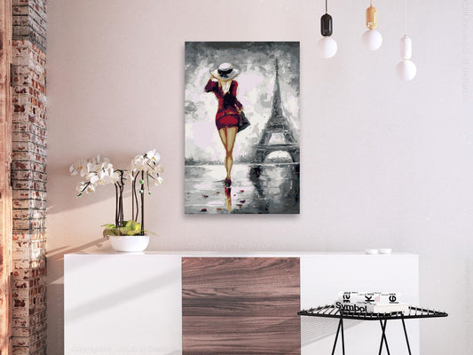DIY Canvas Painting - Parisian Girl 