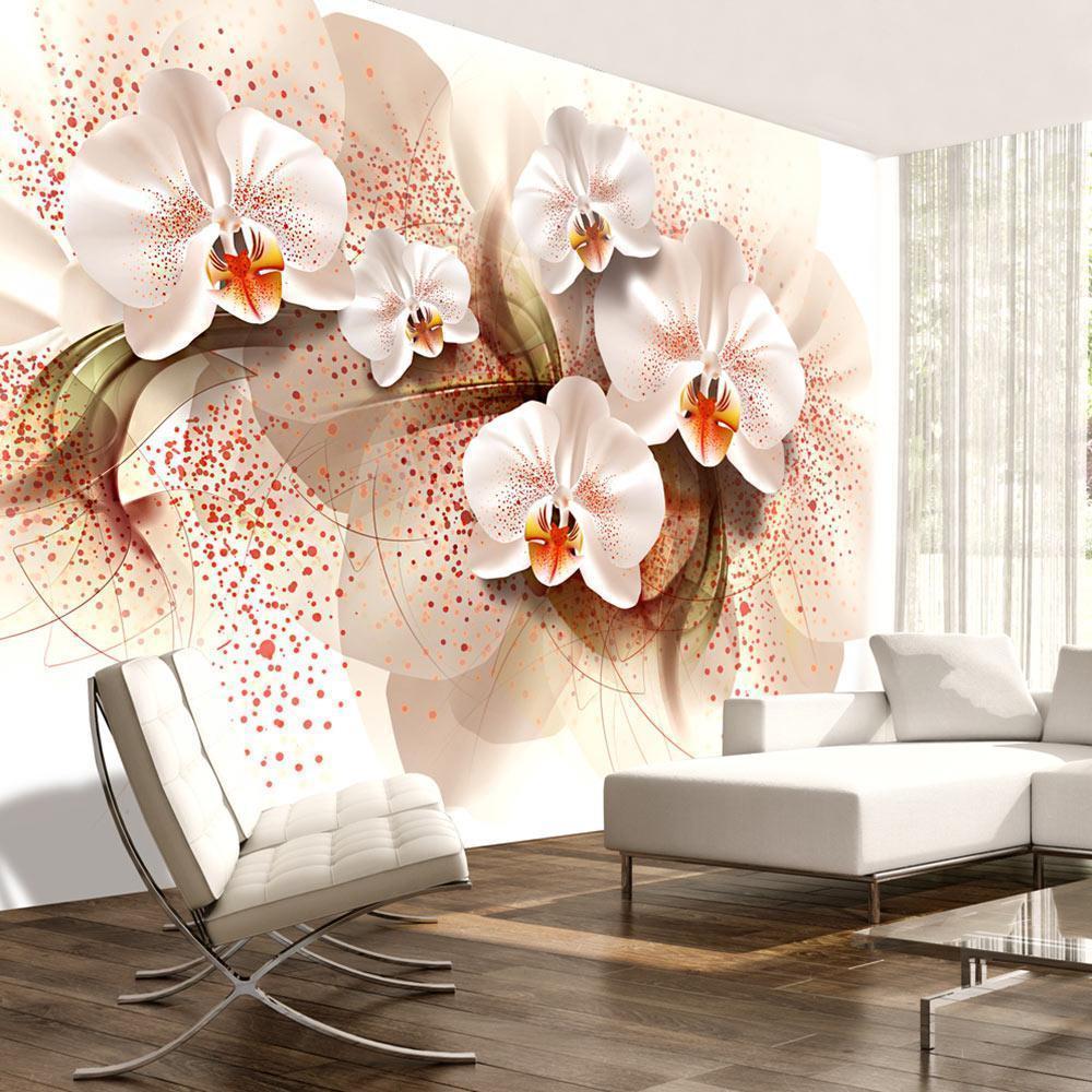 Wall Mural - Pale yellow orchids